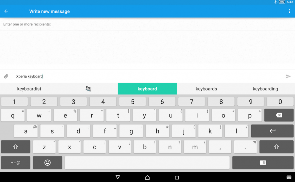 Xperia Keyboard 6.6.A.0.52 for Tablet