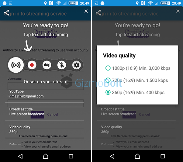 Sony Live screen streaming apk