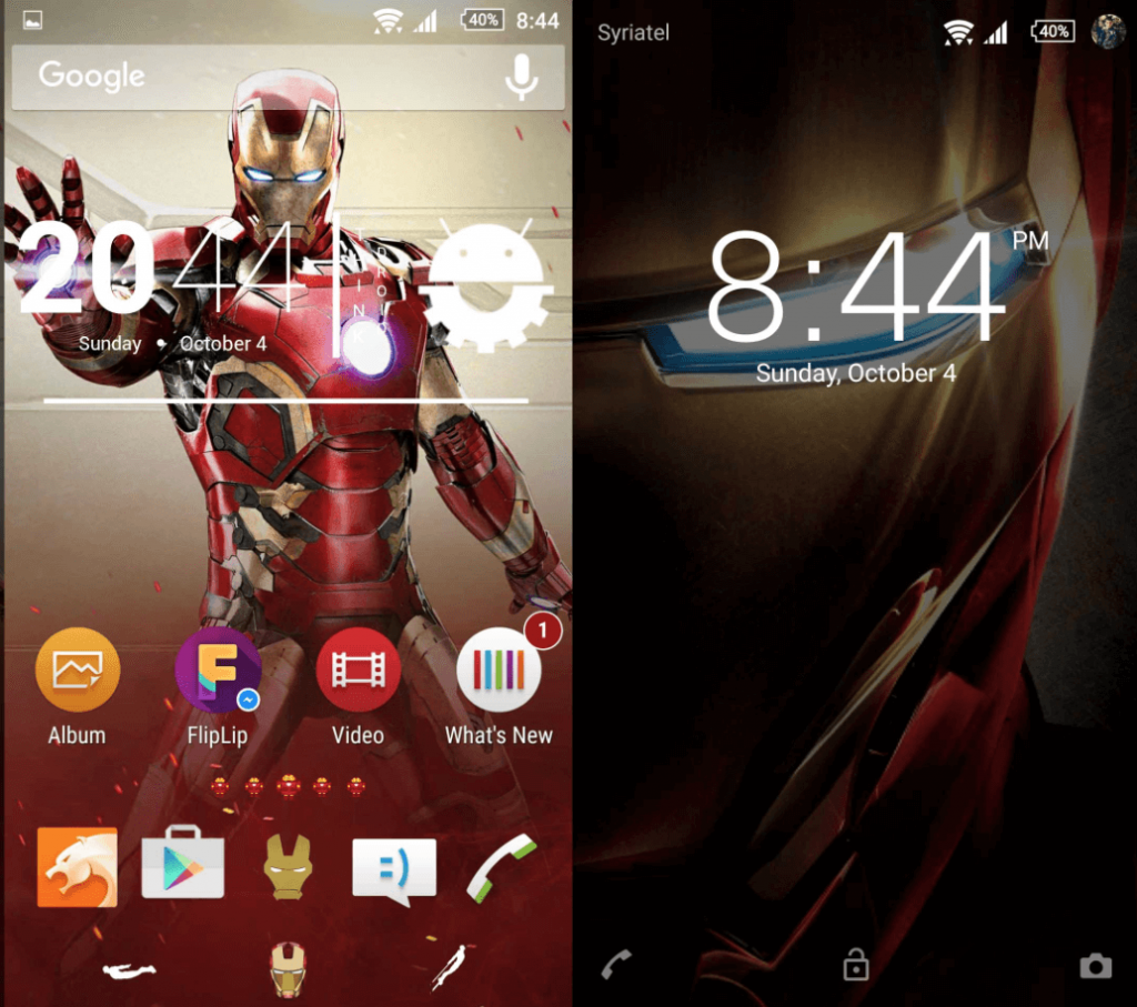 Xperia Iron Man Theme