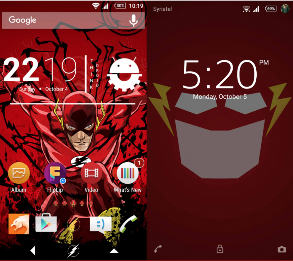 Xperia The Flash Theme