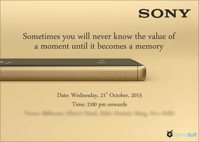 Sony October 21 Event in India