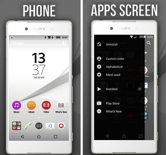 Xperia Z5 Premium Themes