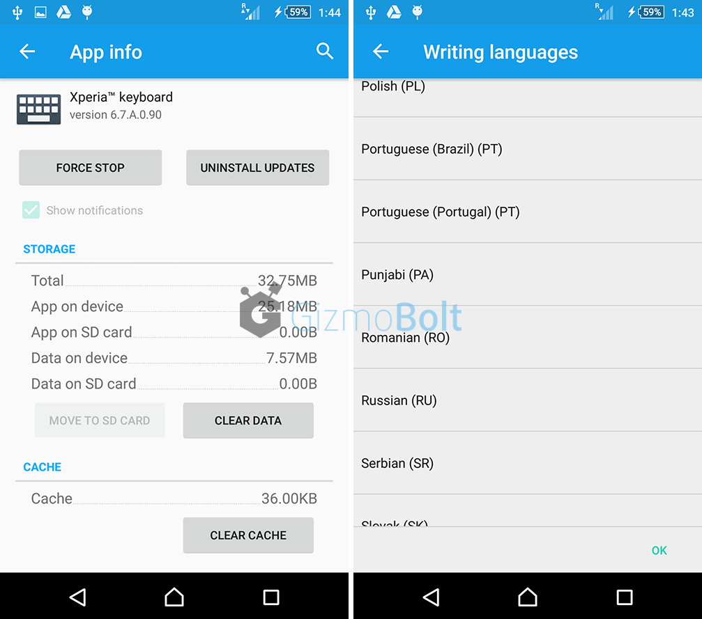 Xperia Keyboard app 6.7.A.0.90