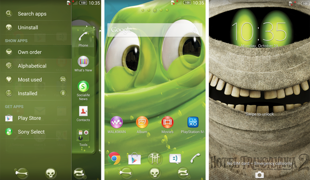 Xperia Hotel Transylvania 2 Murray Theme