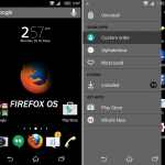 Xperia themes inspired from OS X and Firefox OS