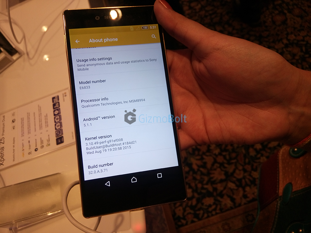 Sony Xperia Z5 Premium Price in India