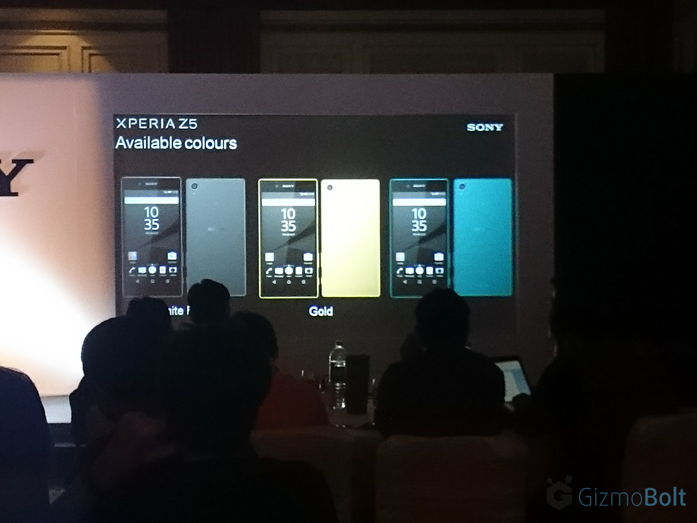 Sony Xperia Z5 available colors in India