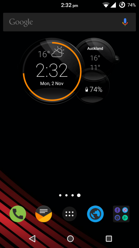 Download Motorola Droid Turbo 2 Clock Widget apk