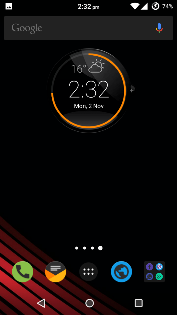 Motorola Droid Turbo 2 Clock Widget