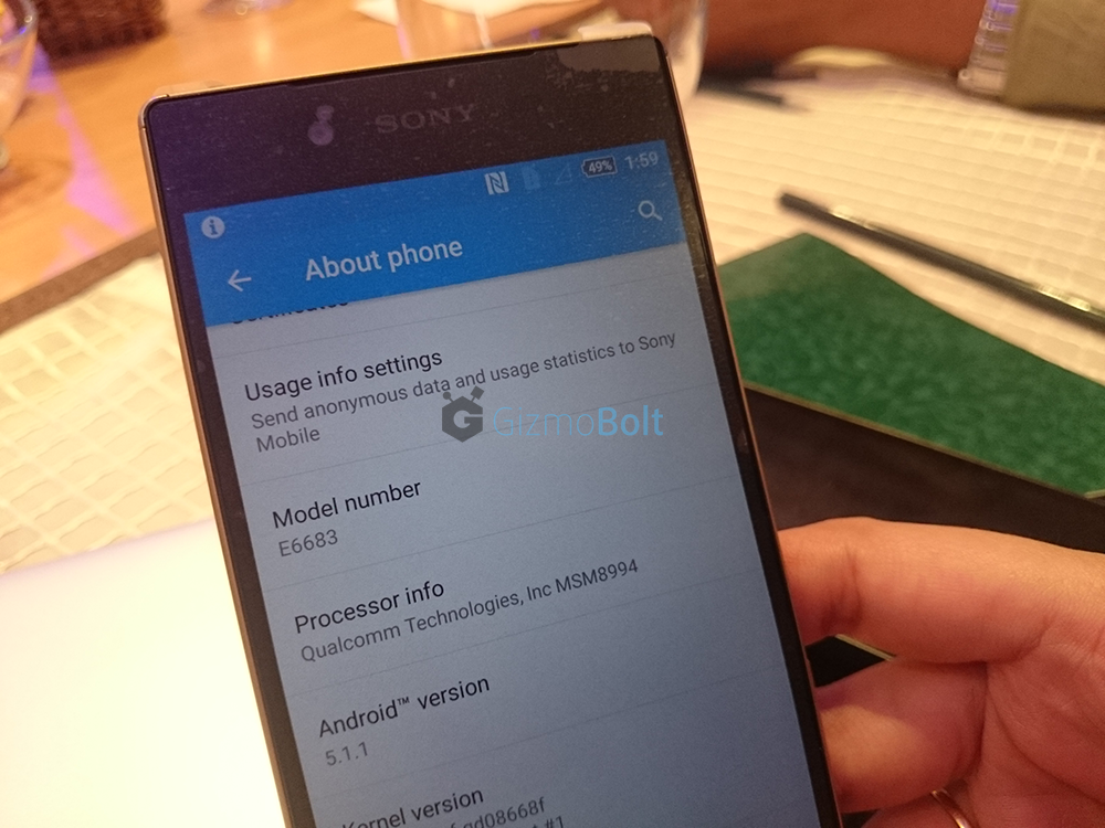 Xperia Z5 Android Lollipop