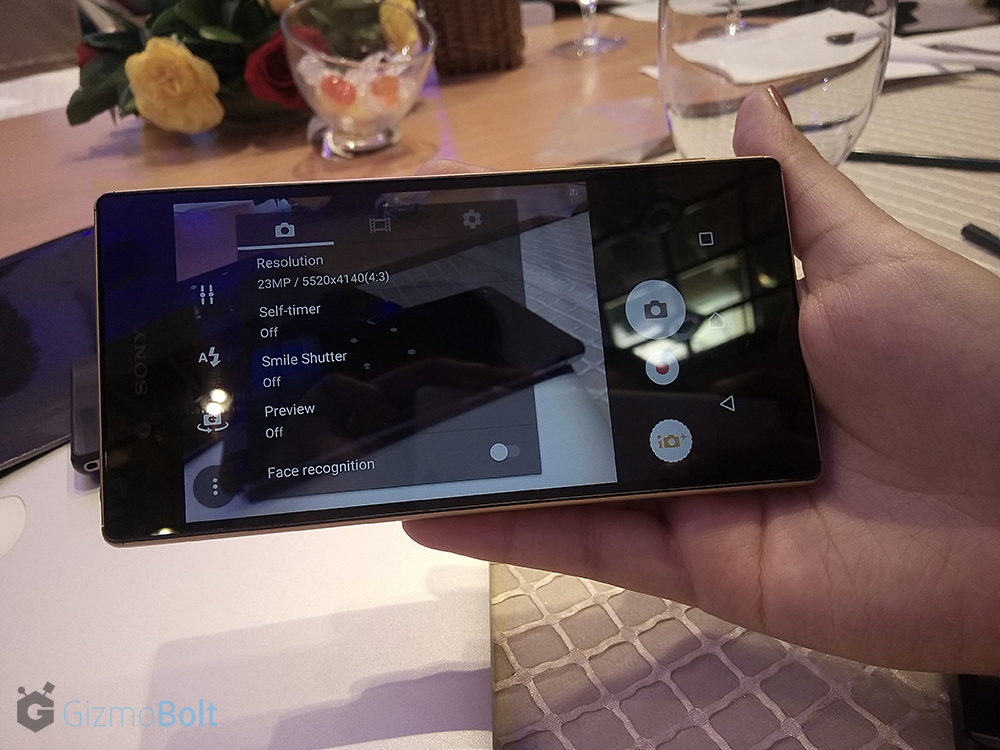 Xperia Z5 Camera Resolutions