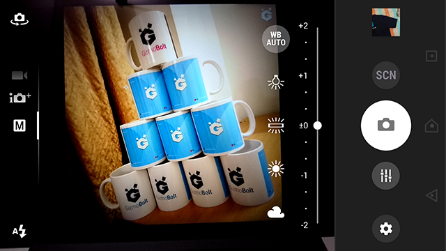 Sony Camera app version 2.0.0 Manual mode