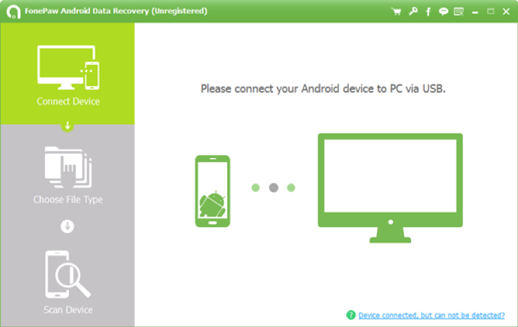 Main Interface of FonePaw Android Data Recovery