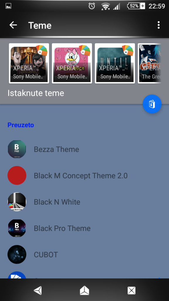 Download Xperia Brushed metal Theme