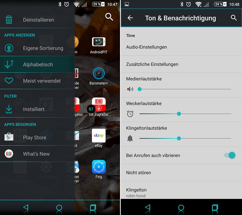 Xperia Turquoise Fall Theme apk