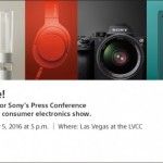 Sony to hold CES 2016 Press Conference on 5 Jan