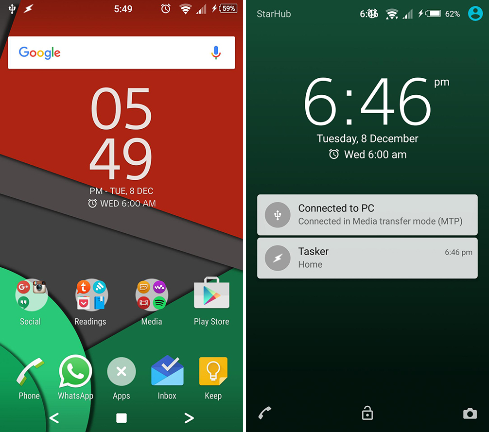 Xperia Y Theme X Material Edition