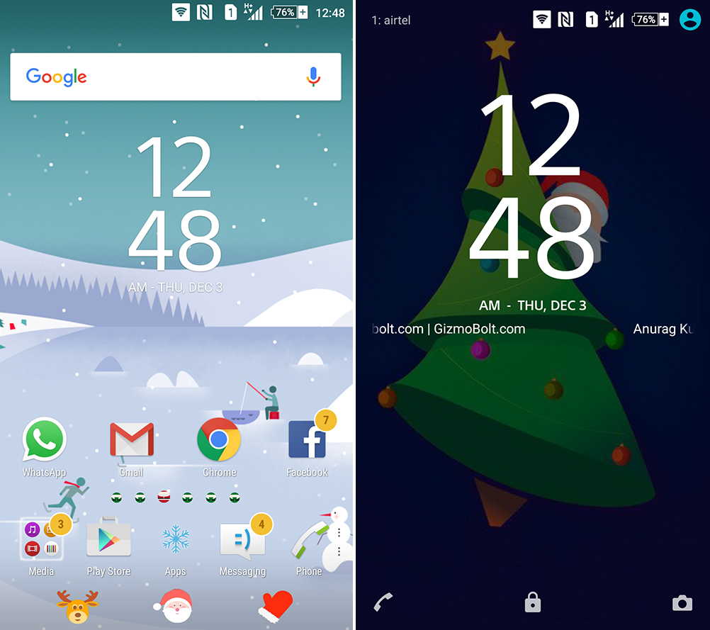 Xperia Christmas Theme