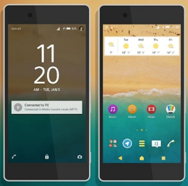 Xperia Seashore Theme