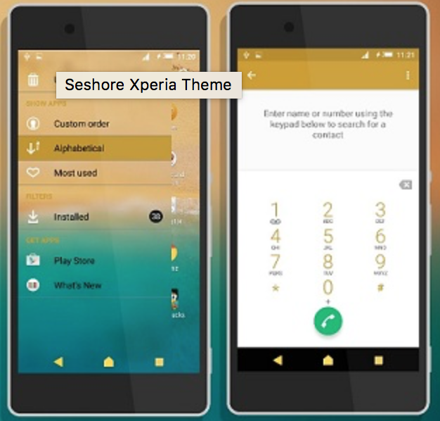 Download Xperia Seashore Theme