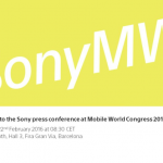 Sony’s MWC 2016 Press conference on February 22nd at 08:30 CET – Media Invites sent