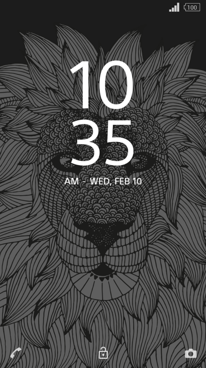 Xperia Lion Theme apk