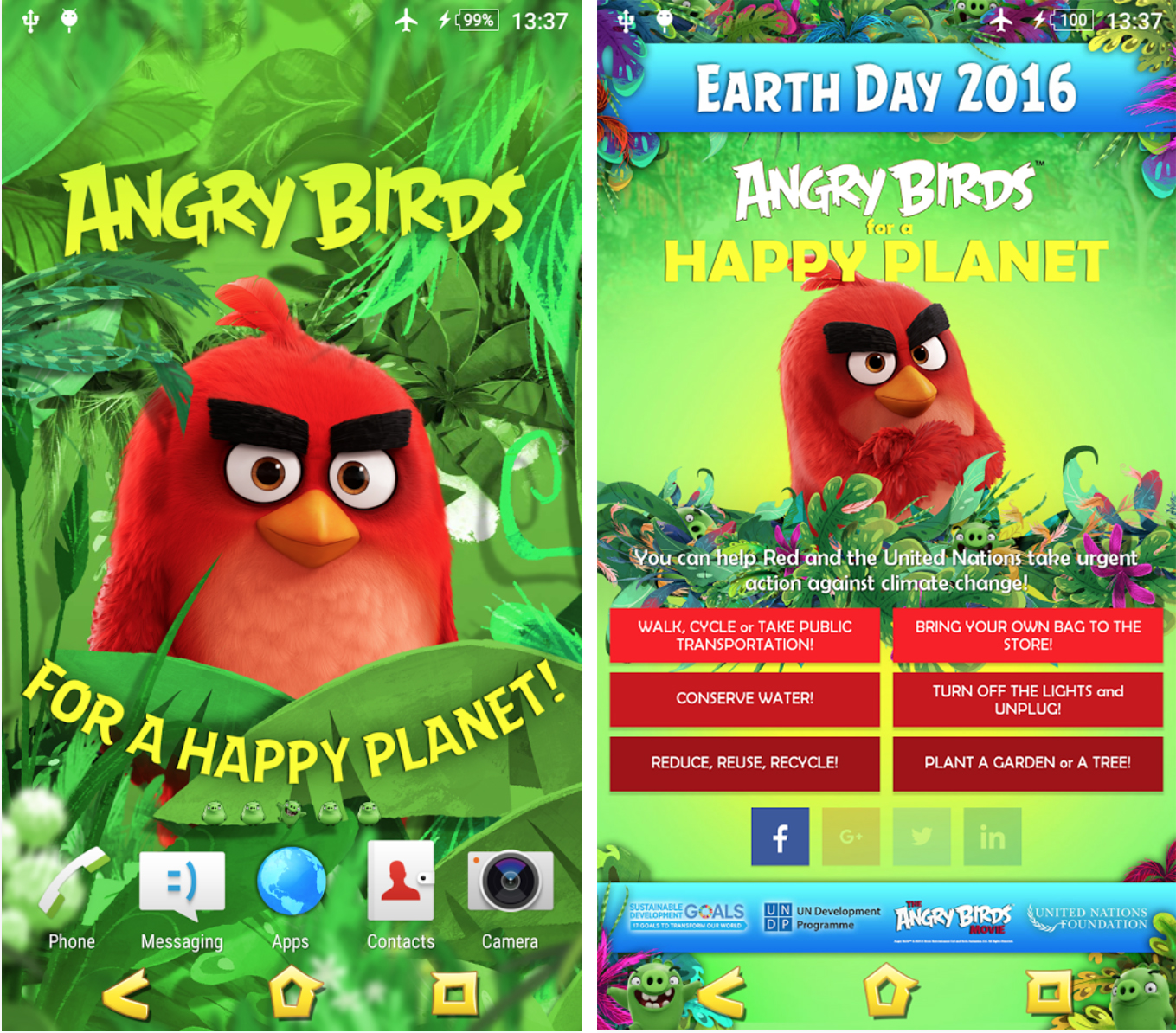 Angry Birds Xperia Theme