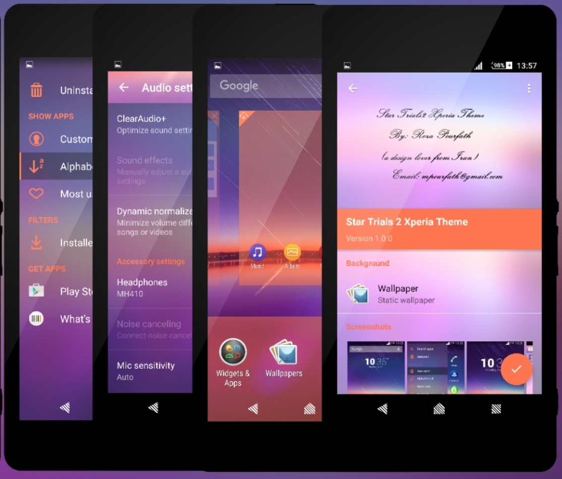 Download Star Trials 2 Xperia Theme