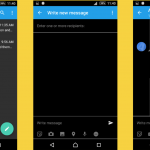 Black themed message and phonebook app for Xperia Z2, Z3, Z3 Compact