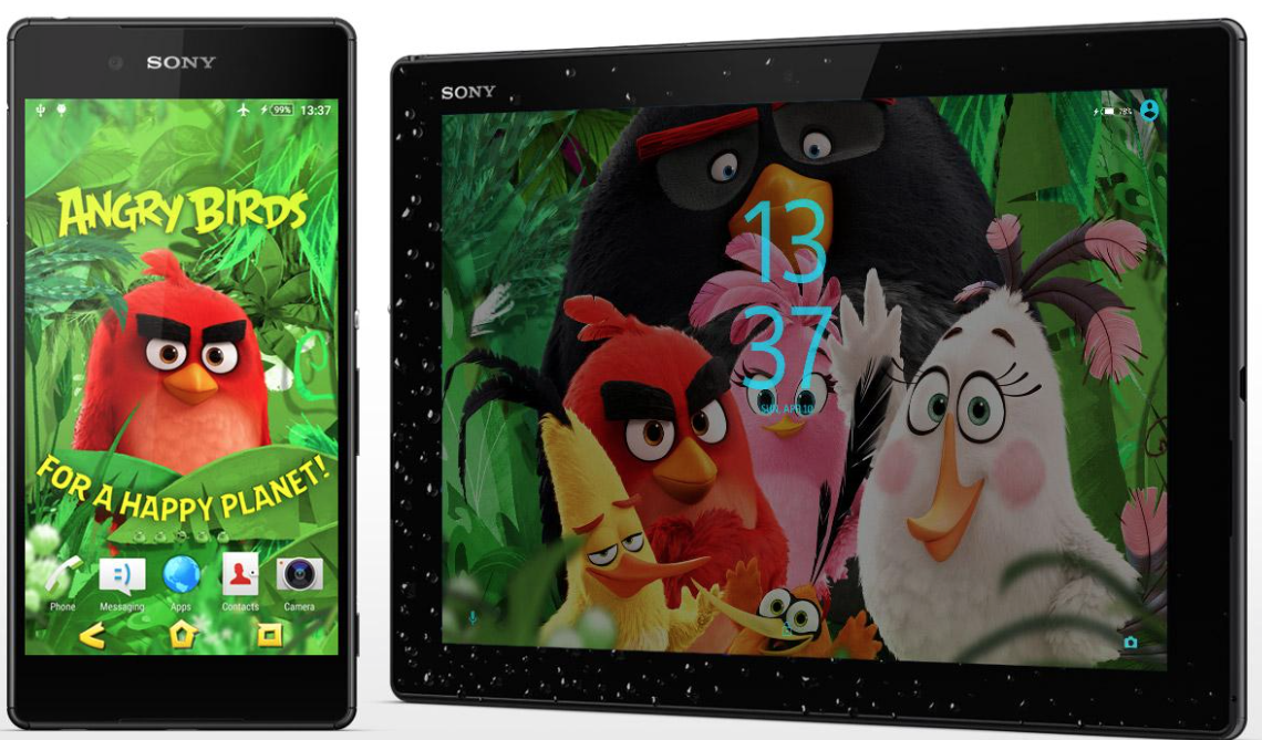 Angry Birds Happy Planet Xperia Theme