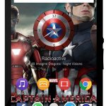 Xperia Captain America Civil War Theme & Clock Widget