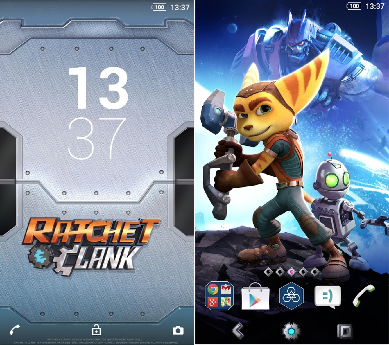 Xperia Ratchet & Clank Theme