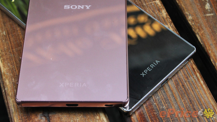 No Glossy rear panel in Xperia Z5 Premium Pink