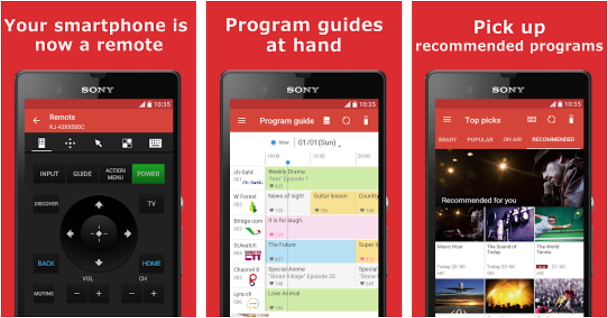 Sony Video & TV SideView: Remote app, 4.2.0 version