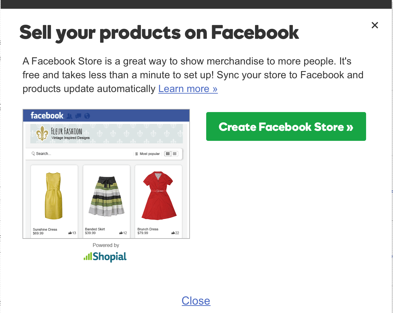 GoDaddy Online Store Sell on Facebook Set Up