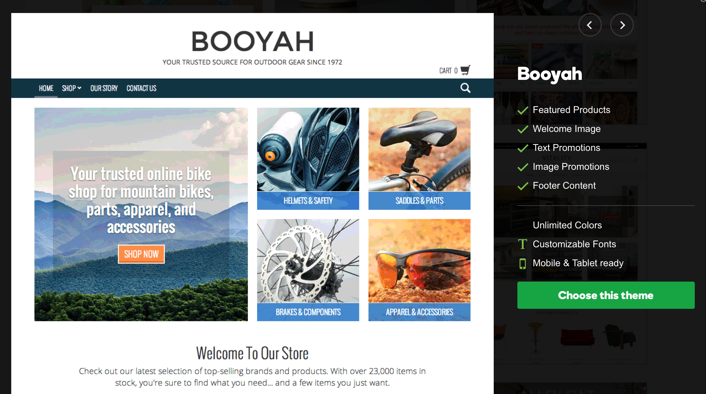 GoDaddy Online Store - Booyah Theme