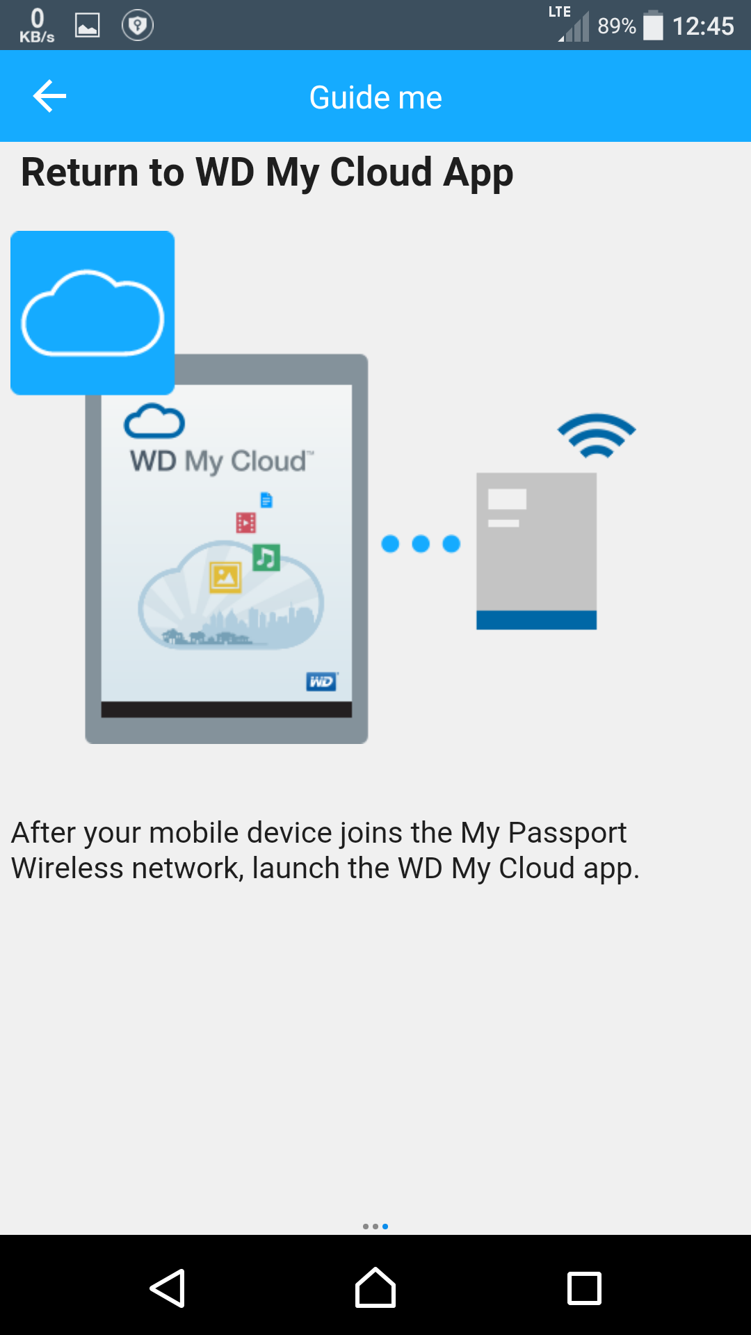 My Cloud App Wi-Fi Transfer Data