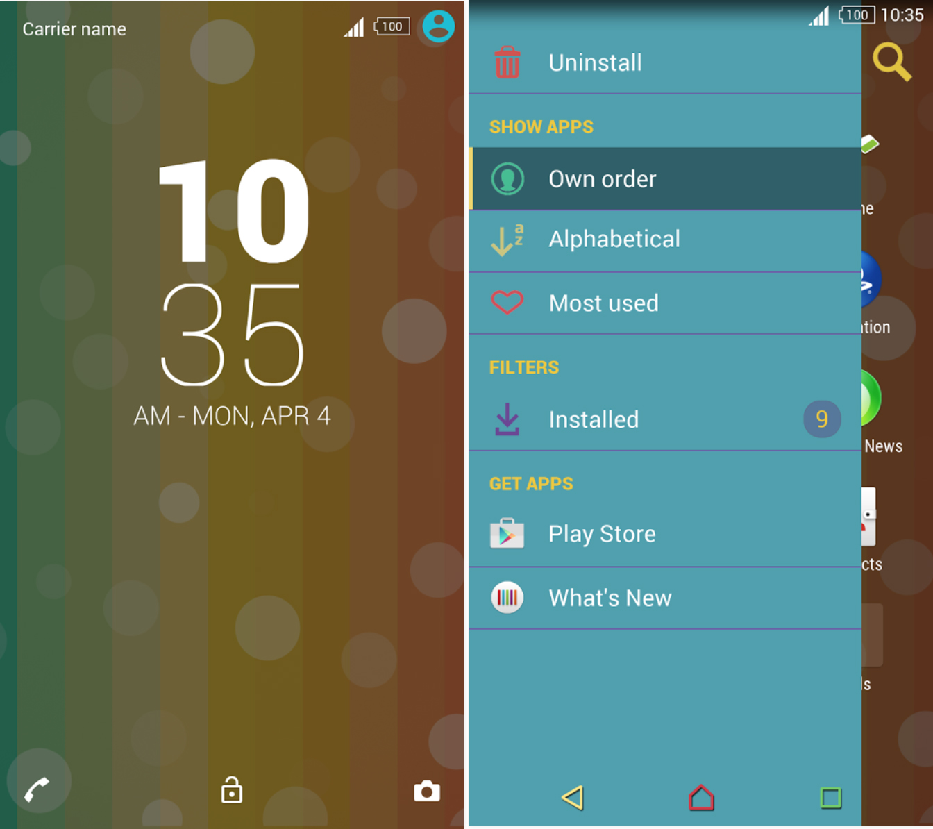 Xperia Rainbow Theme