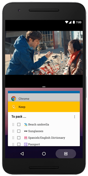 Android 7.0 Split-screen