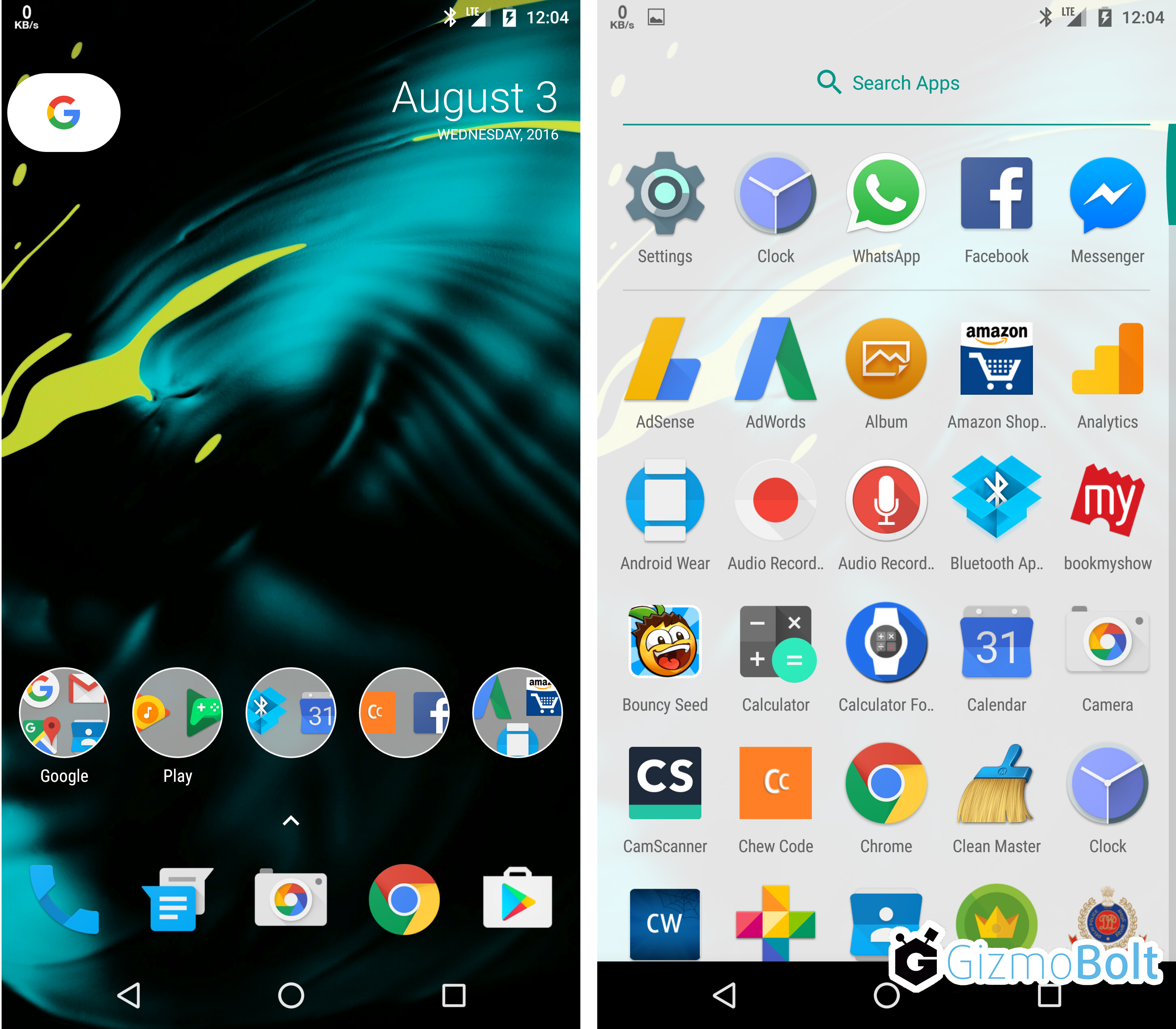 Android 7 Nexus Launcher