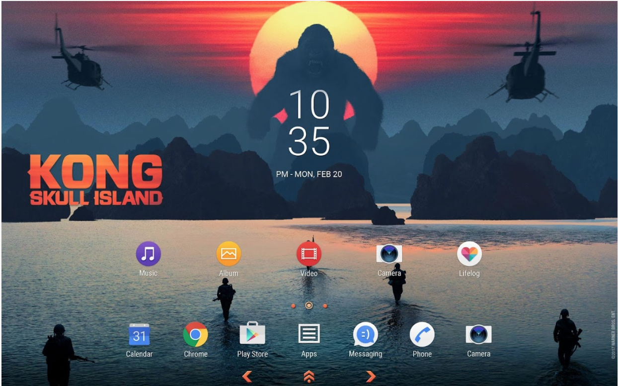 Download Xperia Kong Skull Island Theme Gizmo Bolt Exposing