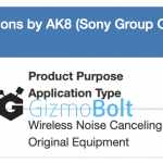 WF-1000XM4 FCC Certification FCC ID AK8YY2948