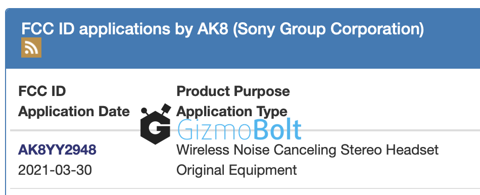 WF-1000XM4 FCC Certification FCC ID AK8YY2948