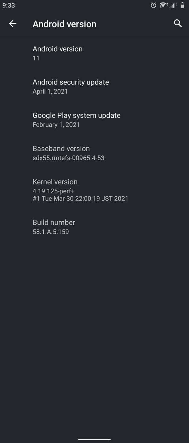 Xperia 1 II 58.1.A.5.159 Firmware Update