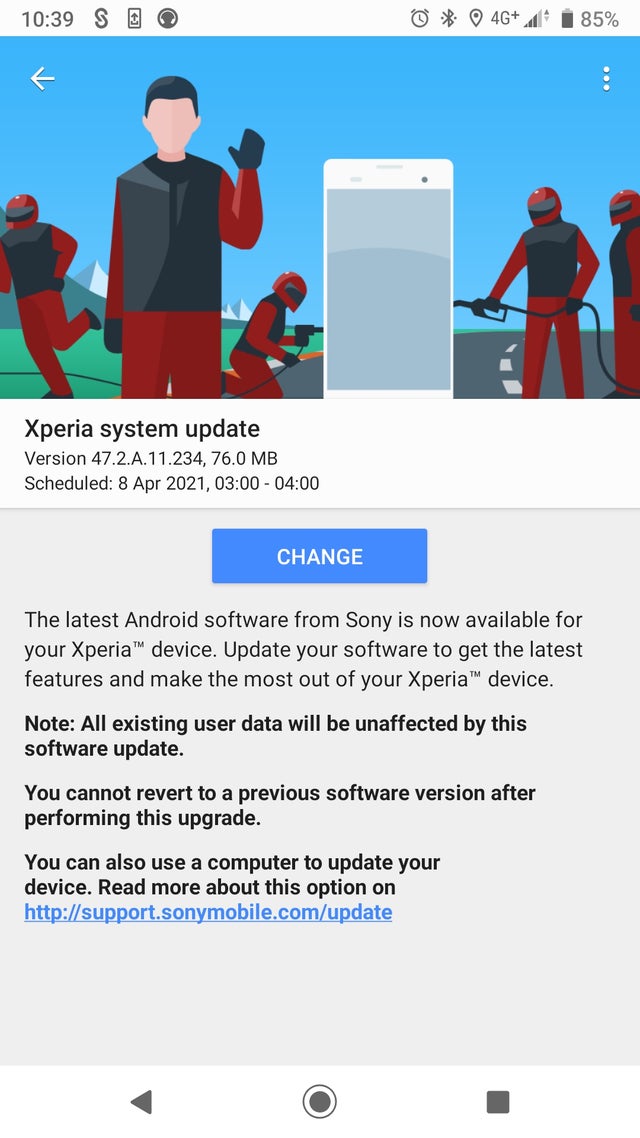 Xperia XZ1 47.2.A.11.234 Firmware