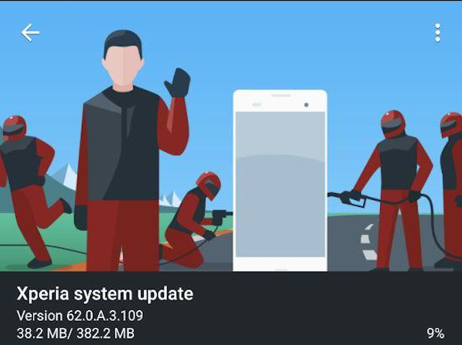 Xperia 62.0.A.3.109 Firmware update rolling